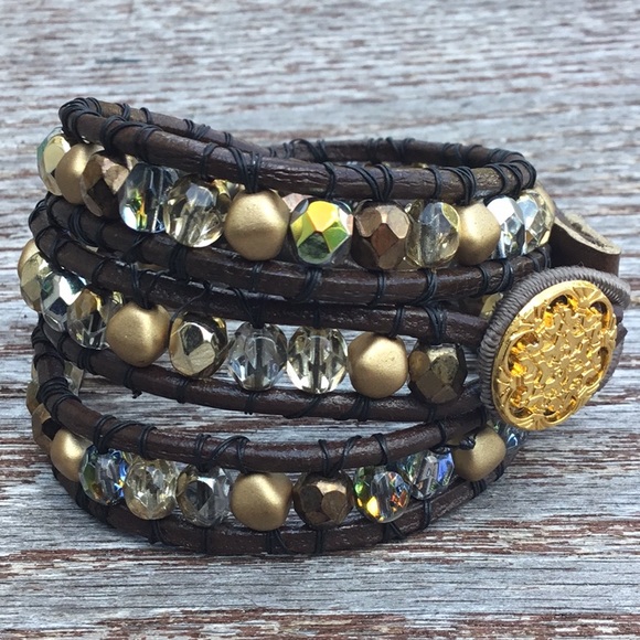 🍁 Earth tones wrap Bracelet - Picture 2 of 5